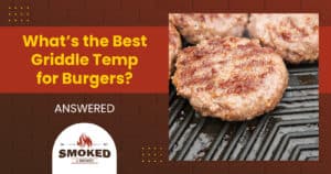 griddle temp for burgers