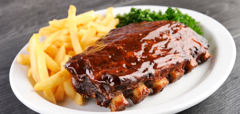 french fries ribs