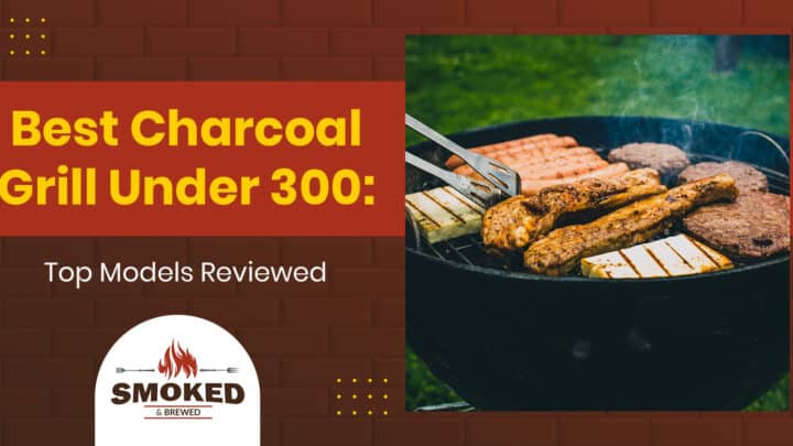 charcoal grill under