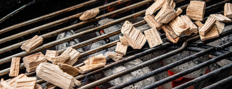 wood chips grill