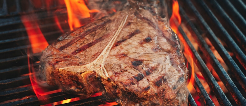 steak smoked grill